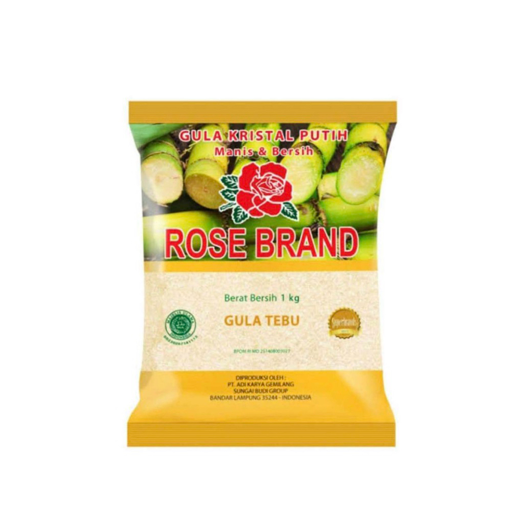 

Rosebrand Gula Pasir Tebu Kuning 1kg