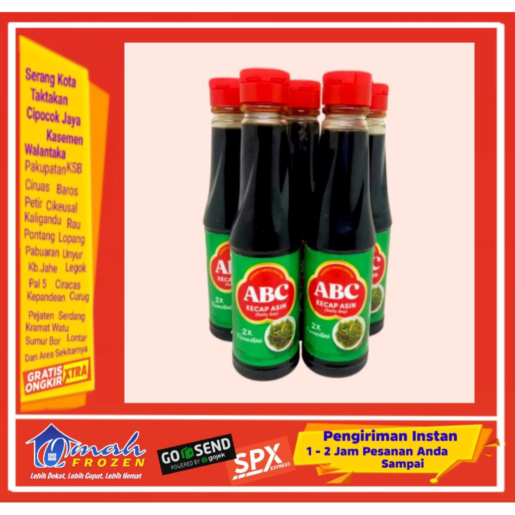 

ABC Kecap Asin botol 135ml, Frozen Serang