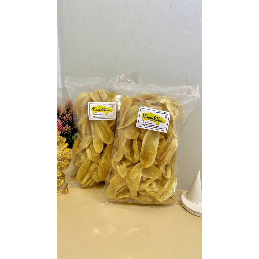 

KERIPIK PISANG KEPOK ORIGINAL RASA ASIN DAN MANIS CEMILAN SNACK MAKANAN RINGAN RENYAH GURIH PREMIUM 200GR