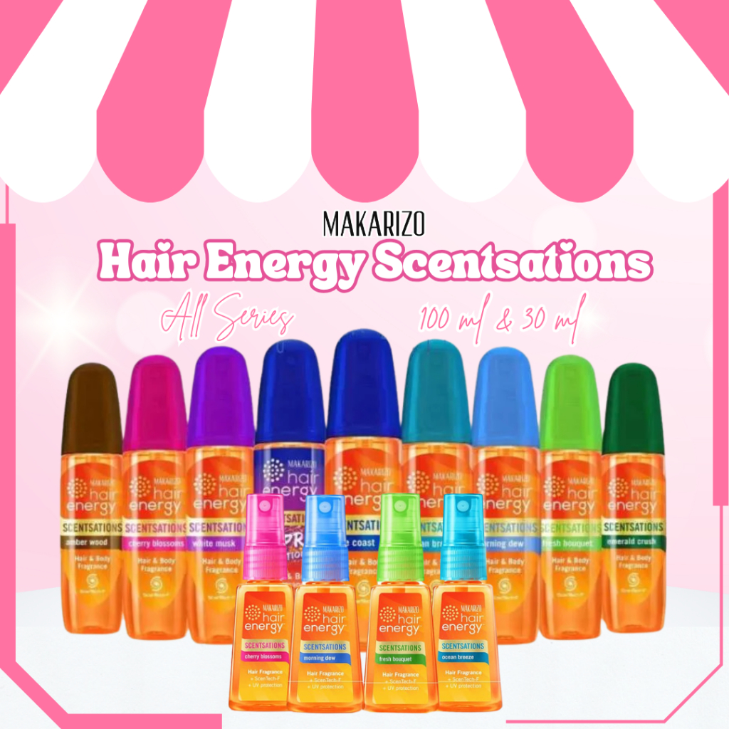 Makarizo - Hair Energy Scentsations (30 ml) - Hair Fragrance | Bpom / 100ml / PEWANGI RAMBUT