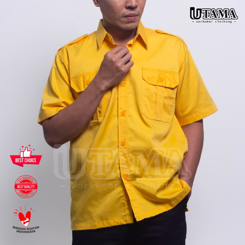 Kemeja PDL - Seragam PDL - Kemeja Kerja PDL - Seragam PDL Lengan Pendek - Seragam Karyawan