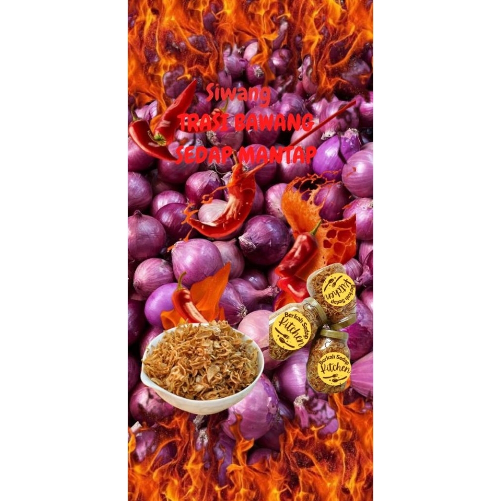 

SIWANG trasi bawang Original, Pedas, [ Dapur mama Uyo ] Sedap Mantap Paling Murah dan Enak