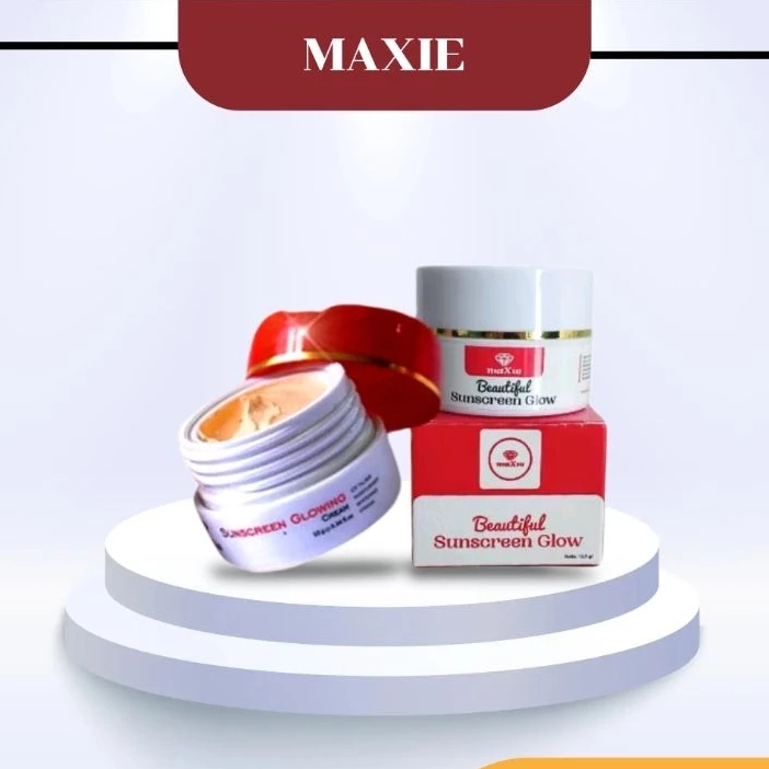 SUNSCREEN GLOWING BY MAXIE GLOW / SUNSCREEN MAXIE GLOW BPOM ORI