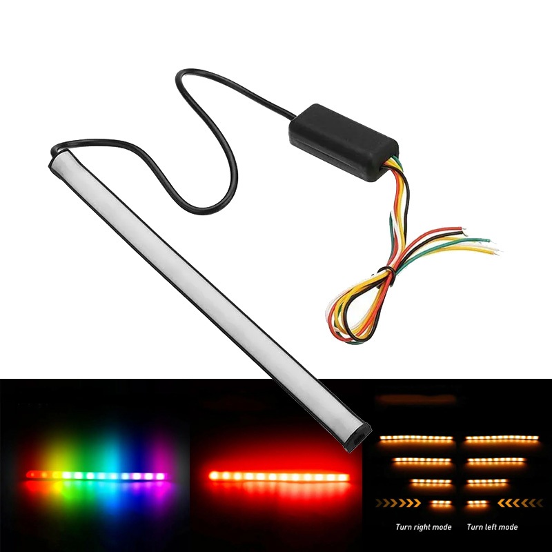 LED BAGASI RGB MOTOR LAMPU PLAT RGB MOTOR LED RGB MOTOR 23 CM