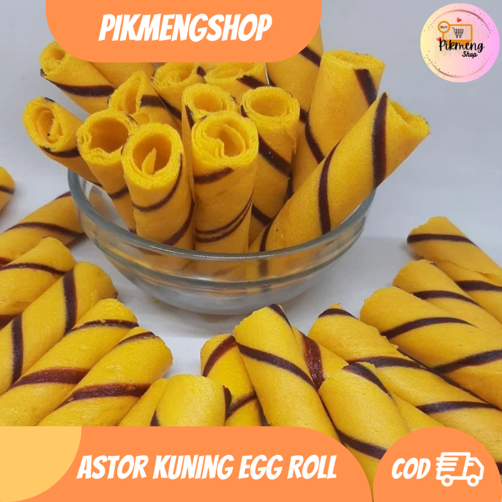 

Snack Astor Kuning Egg Roll Murah Meriah Terdapat Berbagai Jenis Variasi Berat dan Rasa