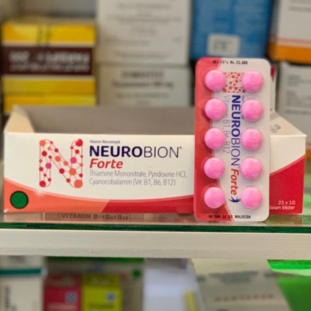 NEUROBION FORTE | neurobion merah 1 strip isi 10 kaplet
