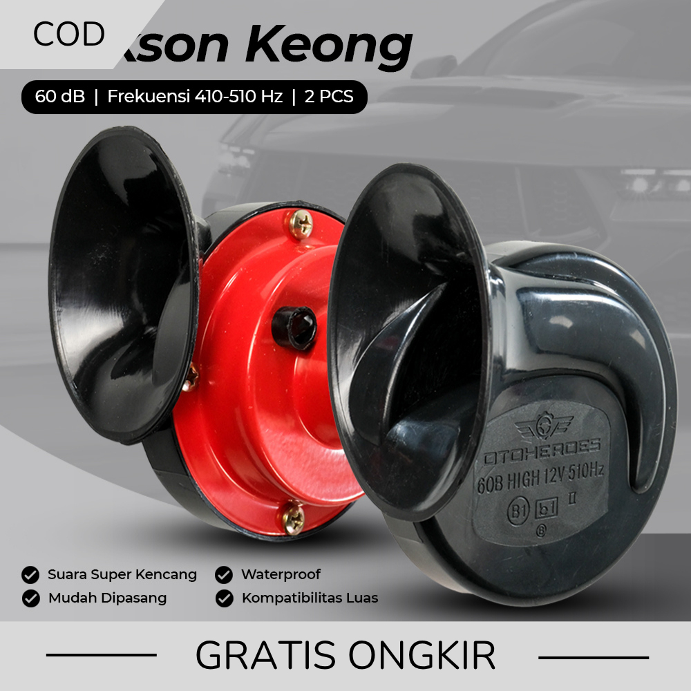 Type R Klakson Keong Mobil Air Horn 12V 60dB 2 PCS