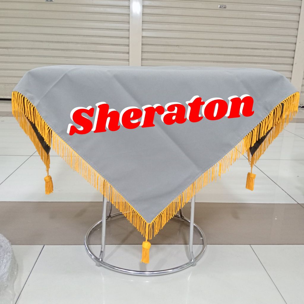 

alas baki paskibra alas baki upacara bendera polos warna biru Dongker SF6