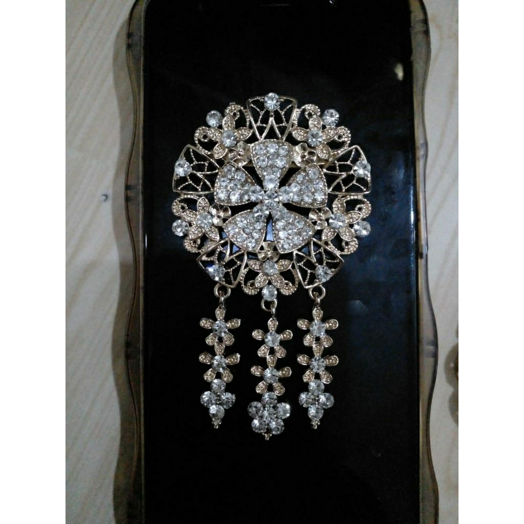 BROS BROSS ACCESORIES AKSESORIES HIASAN BAJU PAKAIAN KEBAYA JILBAB KERUDUNG PENGANTIN MANTEN WANITA