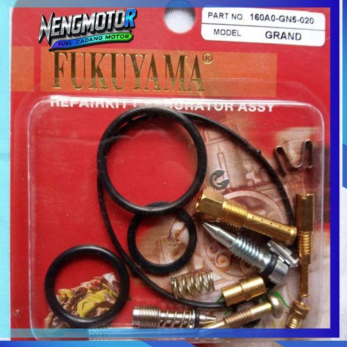REPAIRKIT CARBURATOR ASSY REPAIR KIT KARBURATOR GRAND + KARET- FUKUYAMA HIGH QUALITY