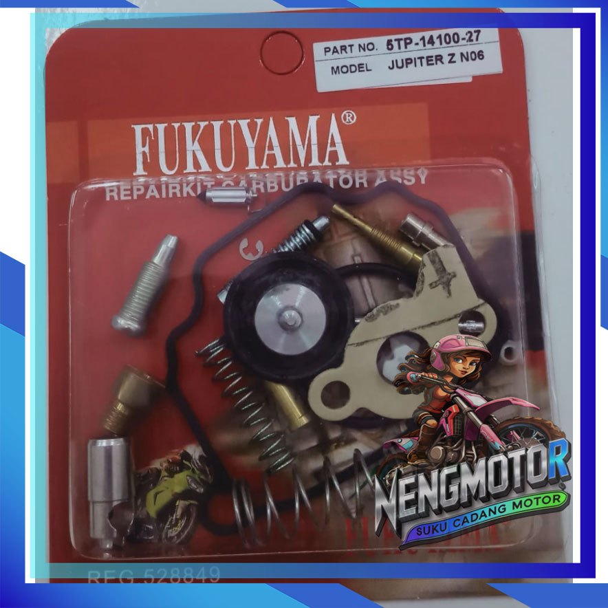 REPAIRKIT CARBURATOR ASSY REPAIR KIT KARBURATOR JUPITER Z NEW 2006 + KARET- FUKUYAMA HIGH QUALITY