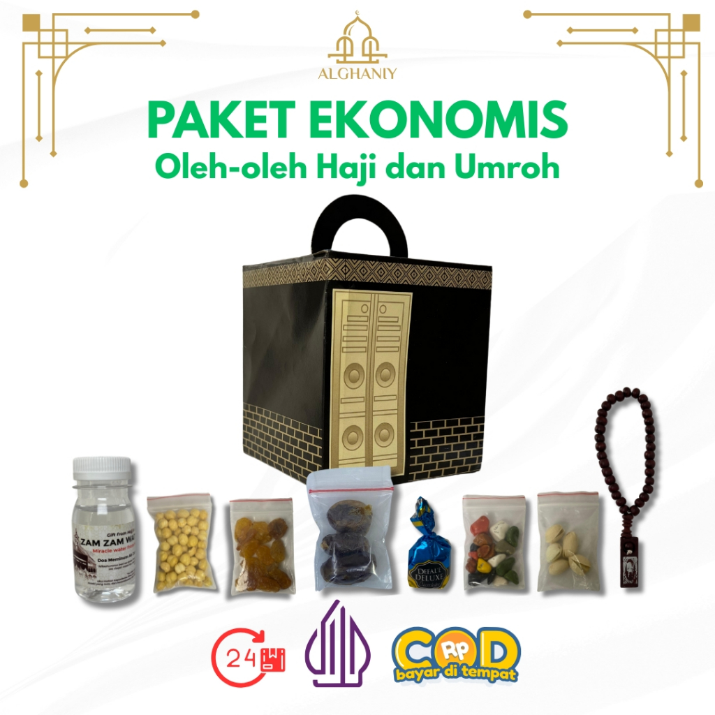 

Paket Oleh-oleh Haji dan Umroh / Paket Ekonomis Oleh-oleh Haji dan Umroh Lengkap Dus Ka'bah