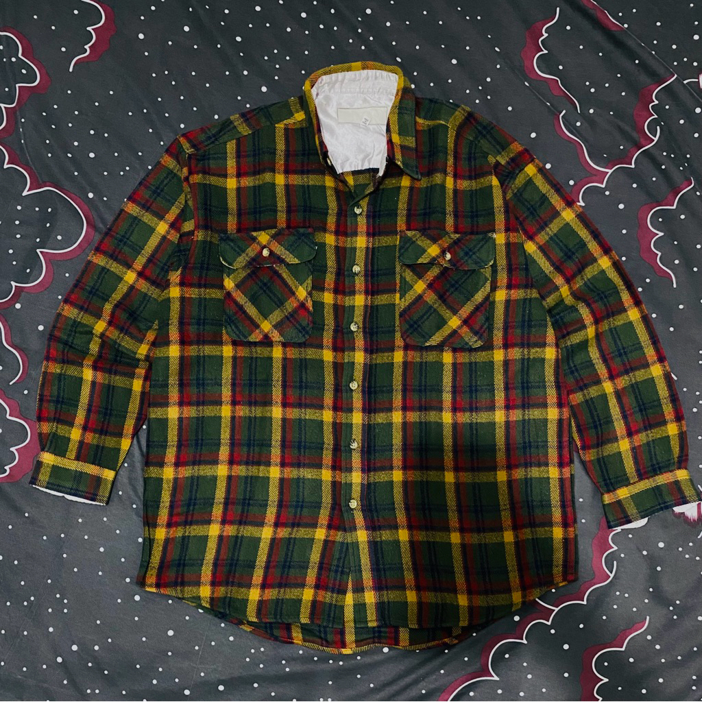 Kemaja Flanel Uniqlo Second Original