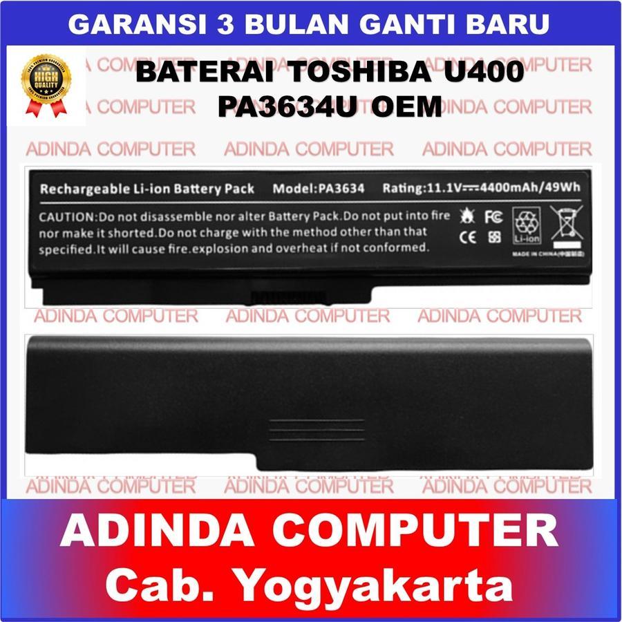 Baterai Toshiba U400 PA3634U-1BAS PA3634U-1BRS PA3636U-1BRL OEM