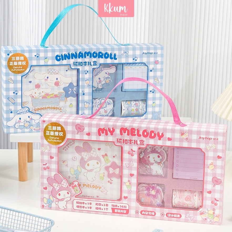 

KODE V13T 5 in 1 Stationery Set Sanrio Journal High Quality Kotak Hadiah