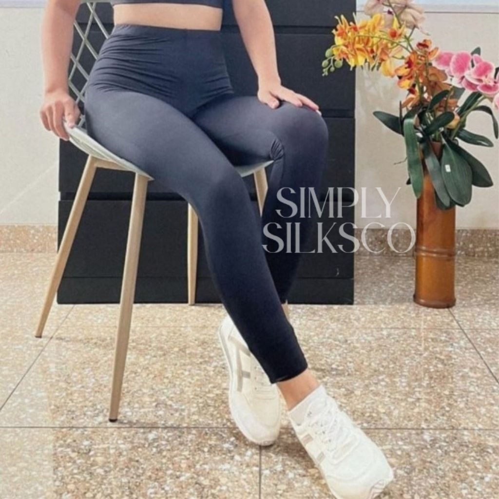 Simply - Celana Legging Panjang Polos / Legging Panjang Wanita / Shot Panjang Murah