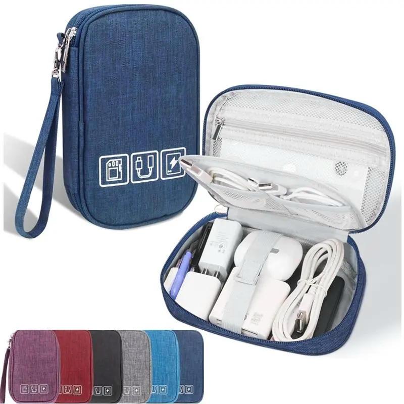 Pouch Power Bank Gadget Softcase Travel Organizer Pouch Kabel