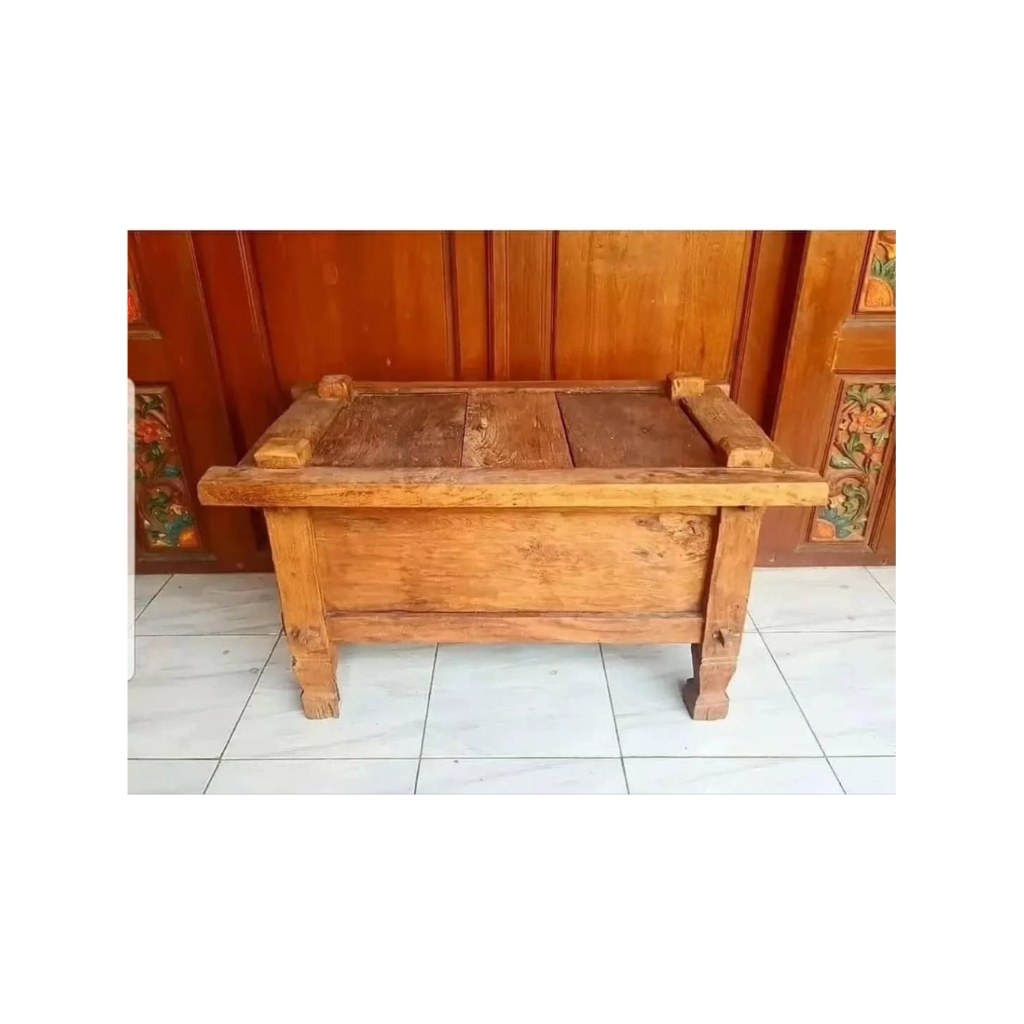 (Kayu Lama) Peti Jondang kayu jati rustic