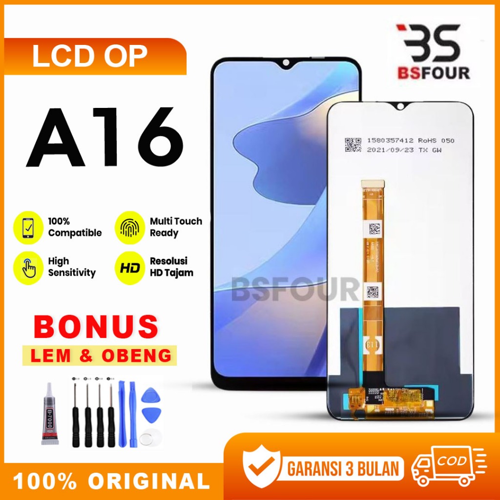 LCD Oppo A16 Fullset Touchscreen Original 100%