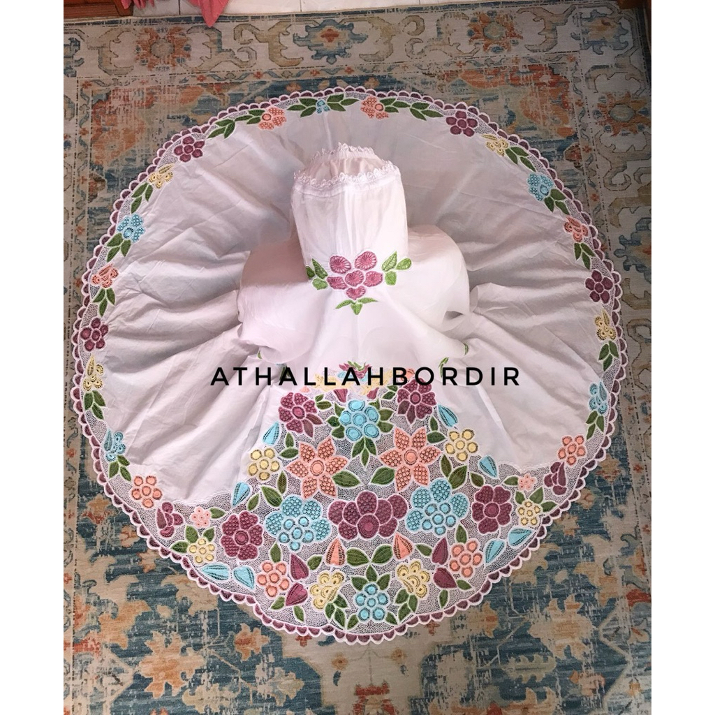 mukena kerancang katun paris