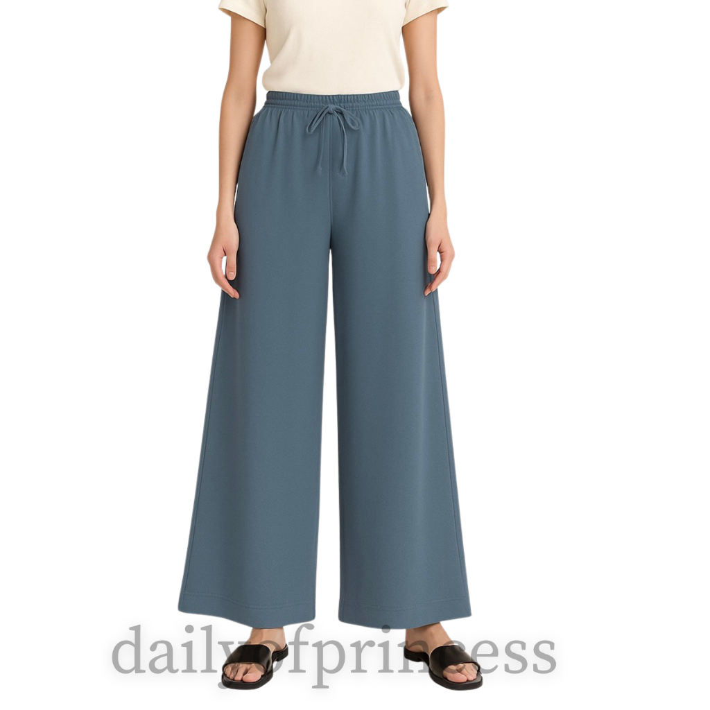 Dailyofprincess Kulot Rayon Polos Highwaist Jumbo