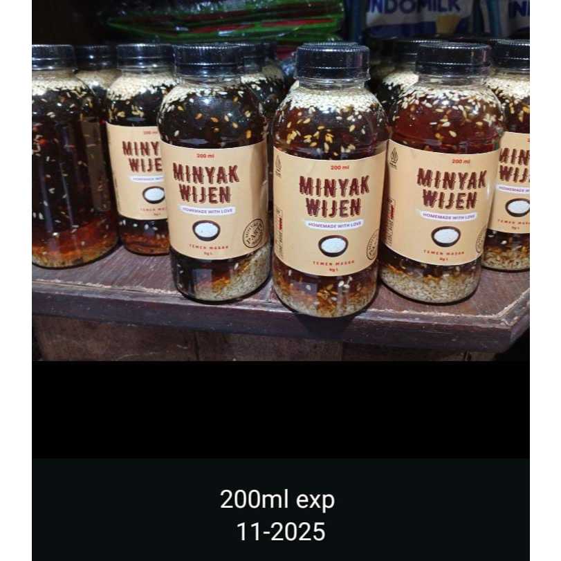 

G Minyak Wijen Halal Premium 200ml Terlaris Berkualitas Teman Masak / Minyak Wijen Halal