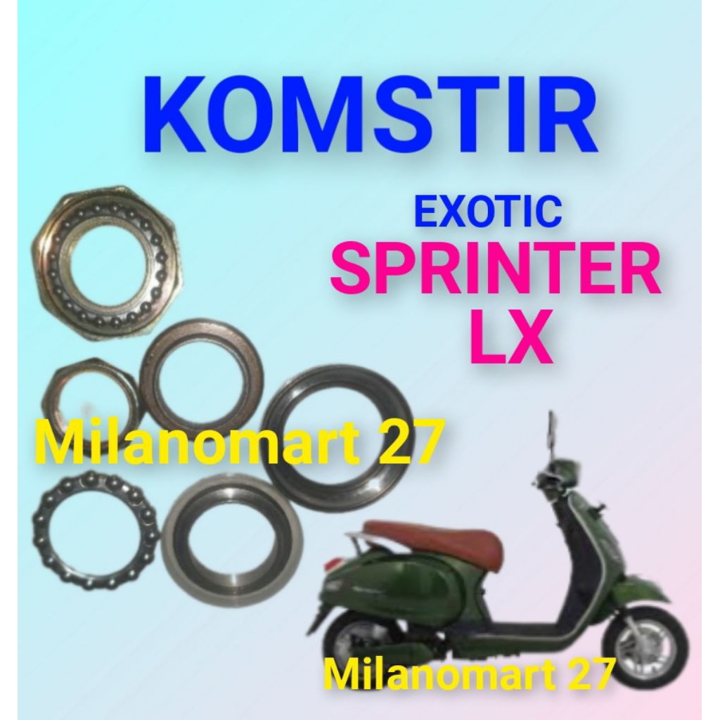 komstir exotic sprinter LX kones headset motor listrik exotic sprinter lx