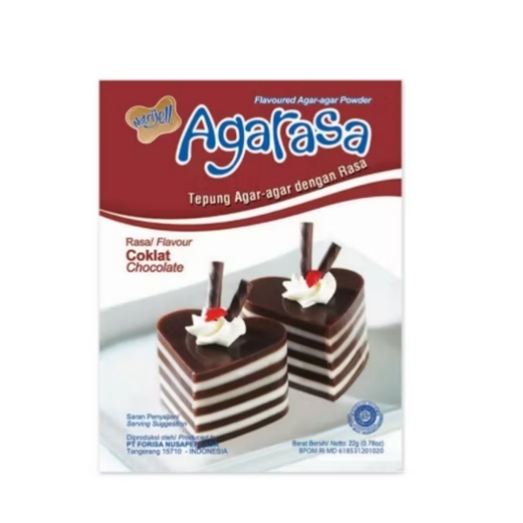 

Nutrijel Agarasa Tepung Agar-agar dengan Rasa Cokelat 22g