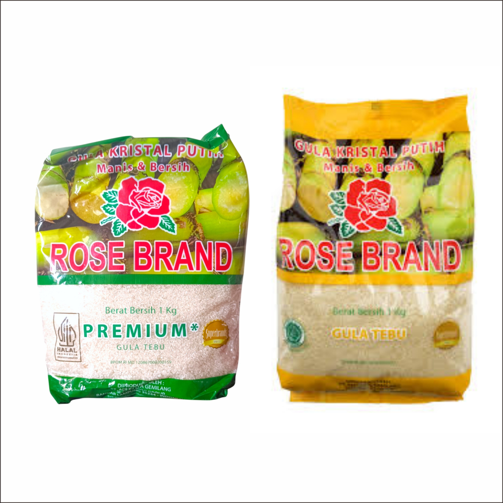

[TOKO BU ALFI] GULA ROSE BRAND 1KG PACKING BUBBLE | GULA CURAH TIMBANGAN 1KG