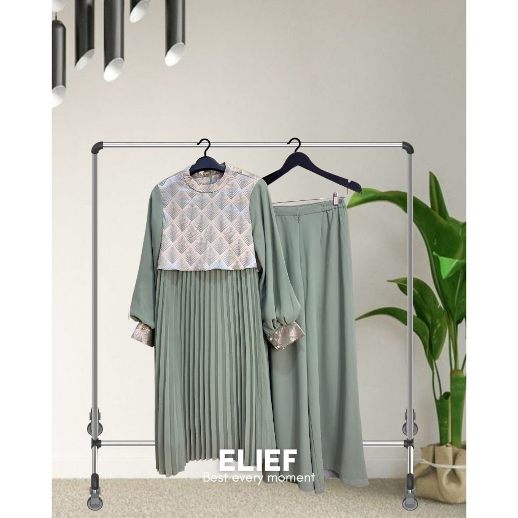 Elief Set by MDLY - One set Wanita Setelan Wanita Terbaru Setelan MDLY Setcel Wanita Setelan Rok Wan