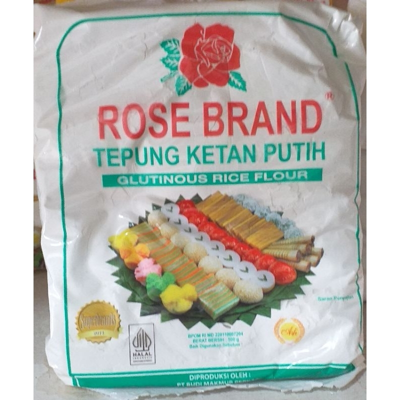 

Tepung Ketan Putih Rose Brand 500gr // Tepung ROSE BRAND