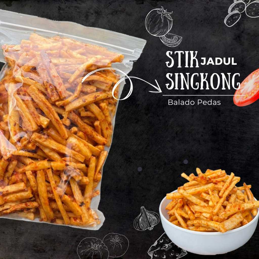 

Stik Jadul Singkong Balado Pedas
