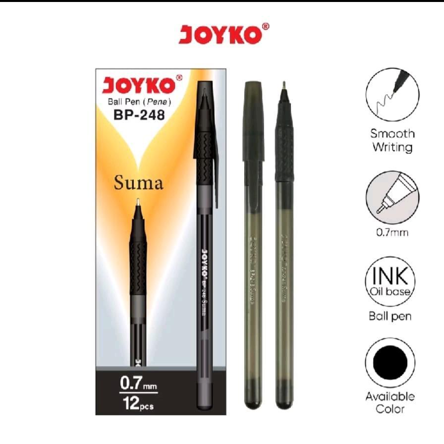 

Pulpen Pena JOYKO BP-248 SUMA 0.7 mm 1 Pack isi 12 pcs / Pulpen 1 Pack