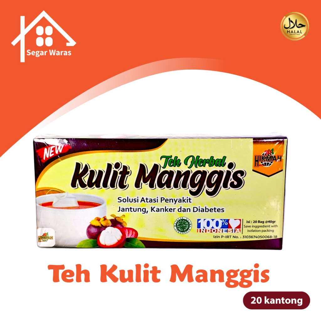 

HIKMAH Teh Celup Kulit Manggis 20 Kantong | Teh Antioksidan Tinggi, Anti Kanker dan Inflamasi