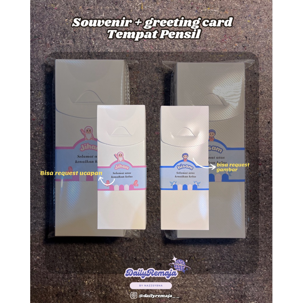 

souvenir custom || Tempat pensil