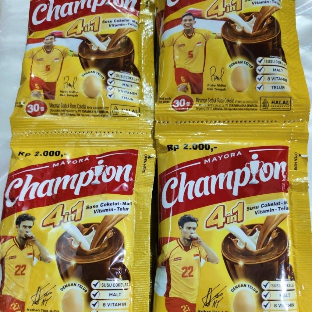 

CHAMPION 4in1 Mayora|1rcg isi 5pcs @ 30g