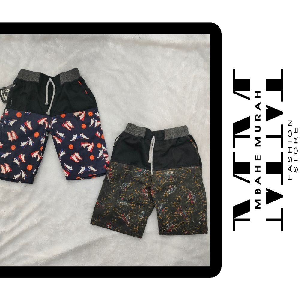 CELANA CHINOS MOTIF PENDEK ANAK-ANAK||CELANA PENDEK ANAK