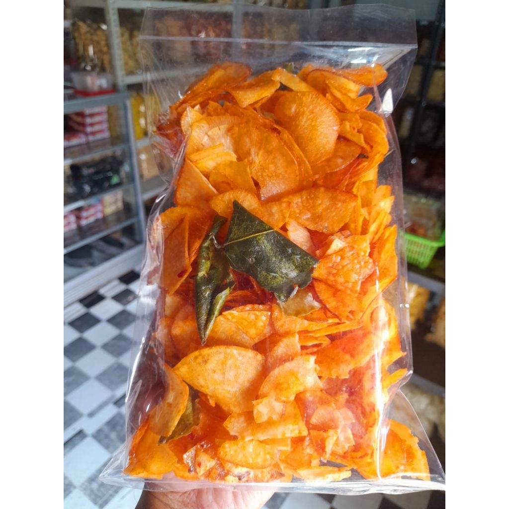 

Singkong rujak daun jeruk pedas nampol