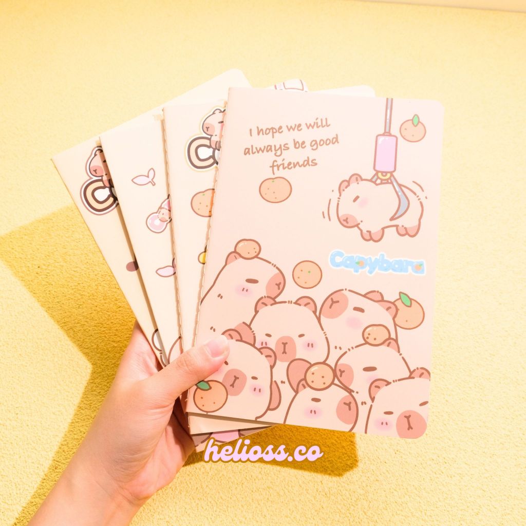

BUKU TULIS A5 CAPYBARA KAPIBARA STANDARD LUCU MENGGEMASKAN BUKU TULIS BERGARIS MOTIF CAPYBAR KAPIBARA TERMURAH HELIOSS.CO