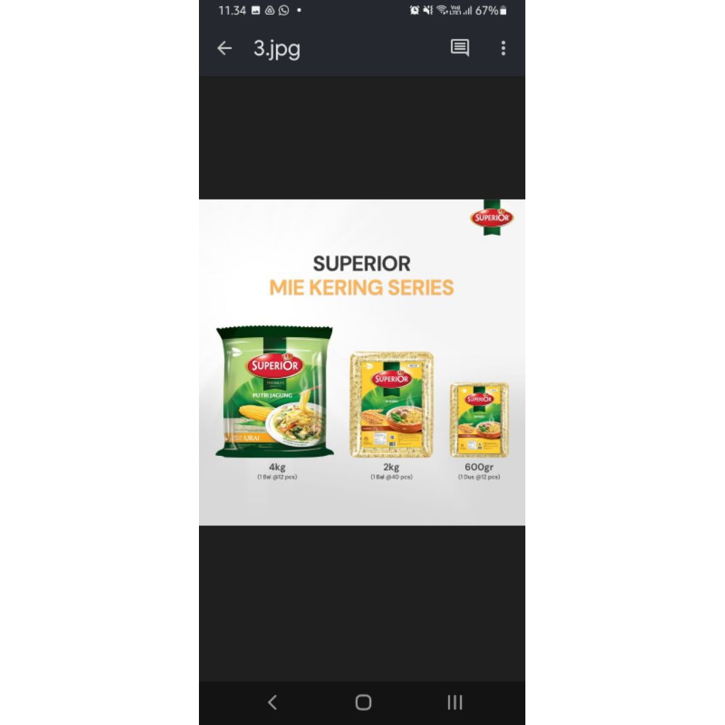 

Mi Superior Keriting - Mie Bakso - 1 Bal - 40 Keping - 50gr