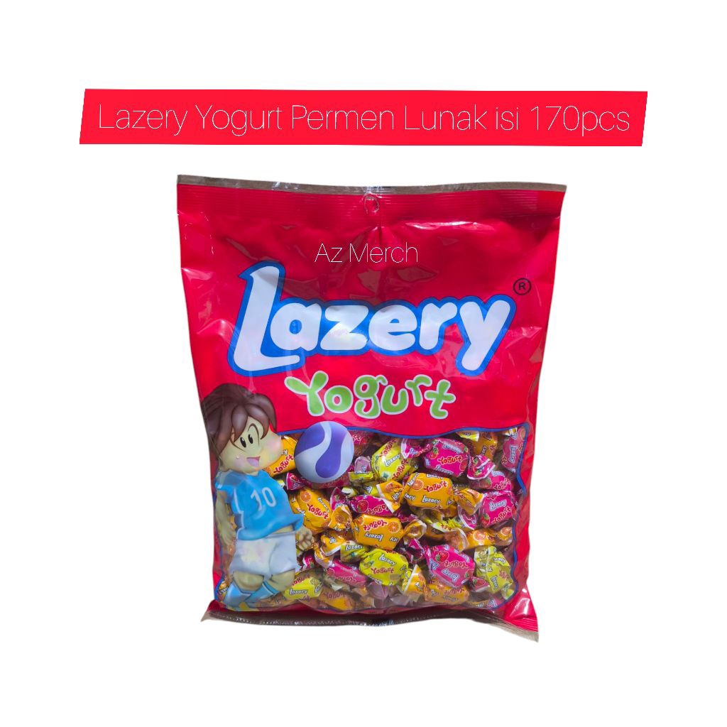 

Lazery Yogurt Permen Lunak Aneka Rasa isi 170btr - Lazery Yogurt Kemasan Besar Candy
