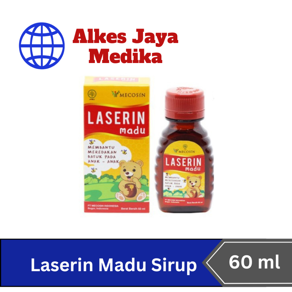 Laserin Madu Sirup 60ml - Obat Batuk Pilek Anak