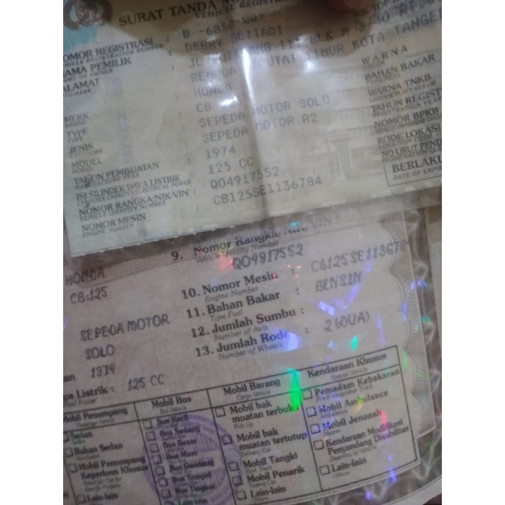 Dokumen CB 125 SE set rangka k2 bawaan