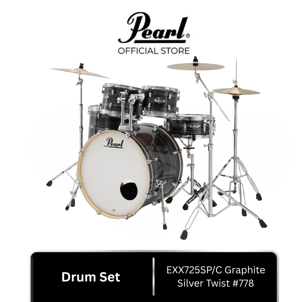 Pearl EXX725SP/C Export Graphite Silver Twist | Drum Set Akustik