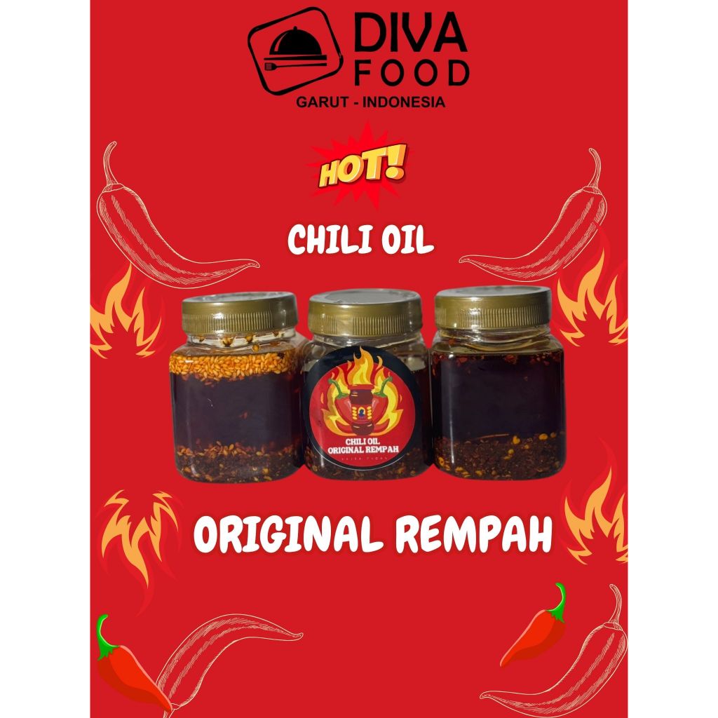 

Chili Oil Original Rempah 200mL -Diva.Food
