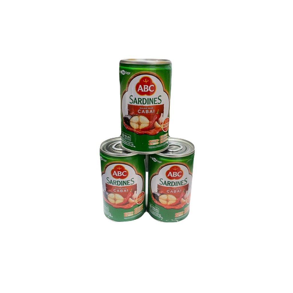 

abc sarden saus cabai 155g 1pcs / sarden abc / sarden kaleng