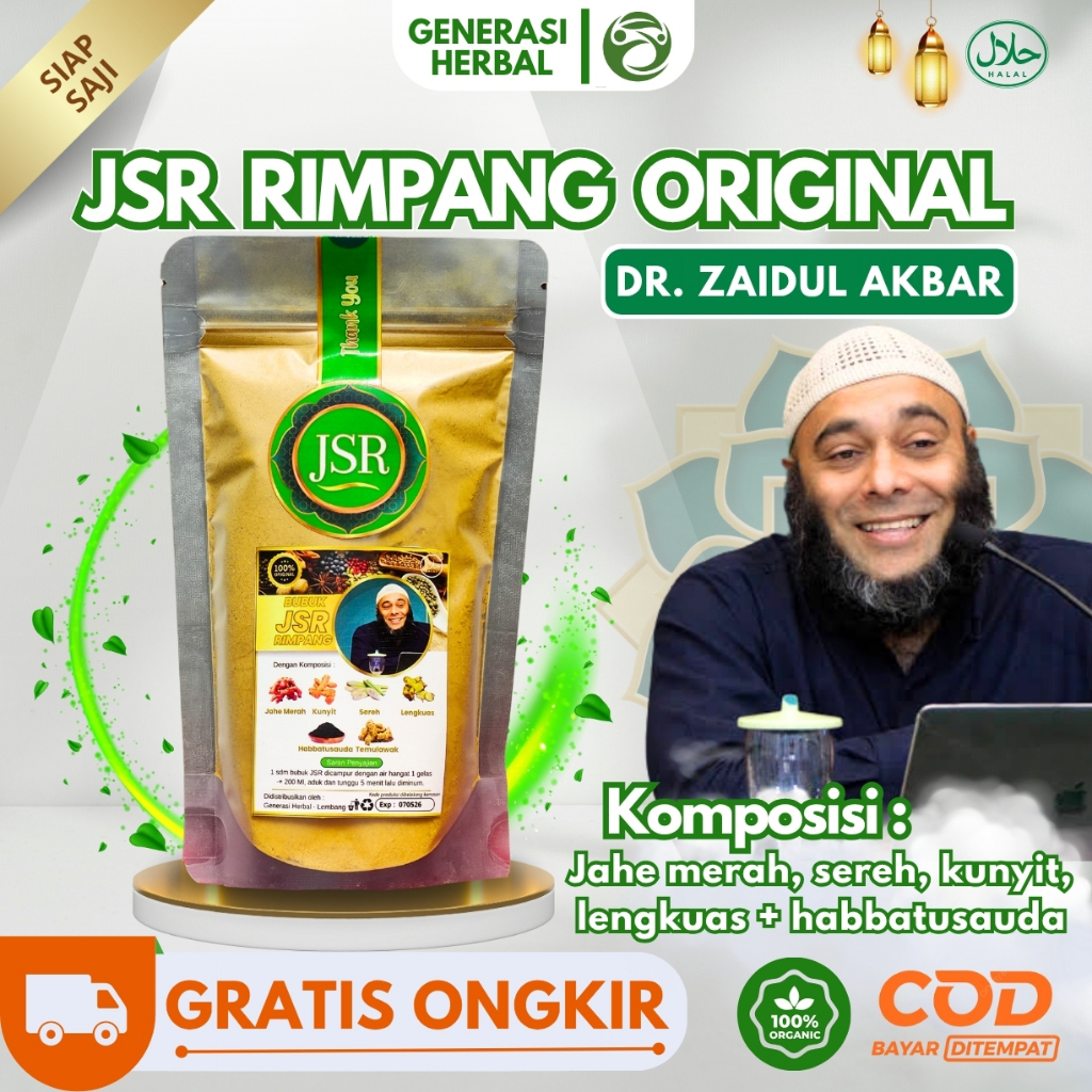 

JSR RIMPANG TEH RIMPANG BUBUK RIMPANG ORIGINAL DR ZAIDUL AKBAR PREMIUM TOP QUALITY
