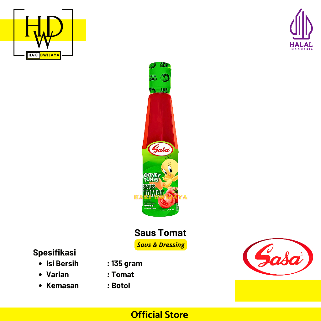 

[135ml] Sasa Saus Tomat Botol