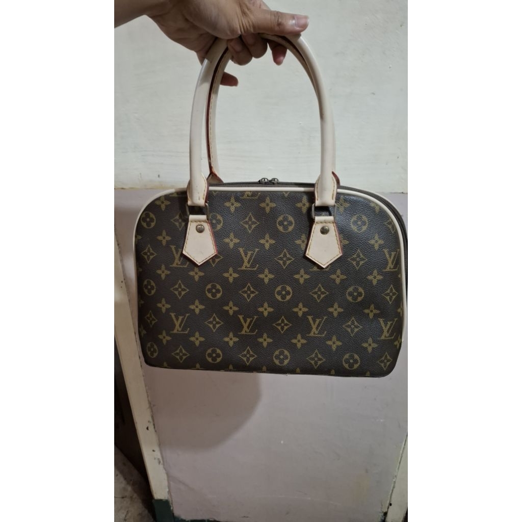 Preloved Handle Bag / Tas Jinjing warna coklat - Tas Wanita / Tas Perempuan