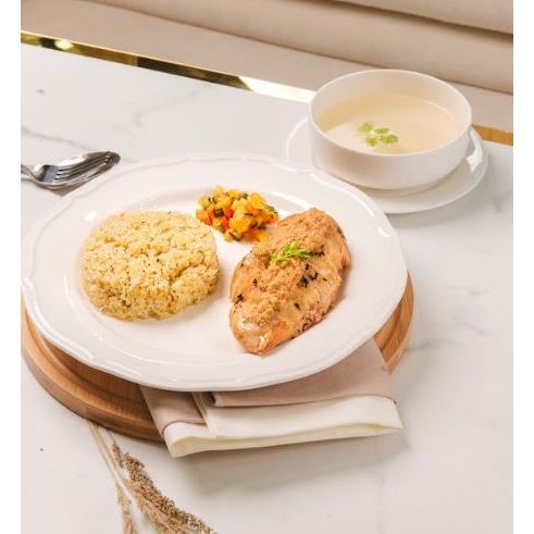 

Hainan Chicken Rice with Soup